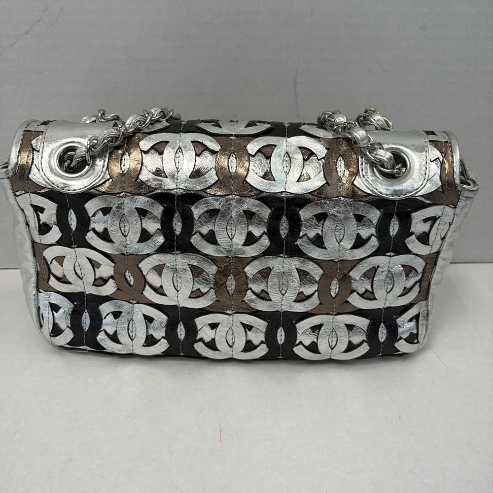 Chanel Metallic CC Vintage flap bag